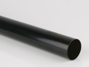 68mm Round Black PVC Downpipe
